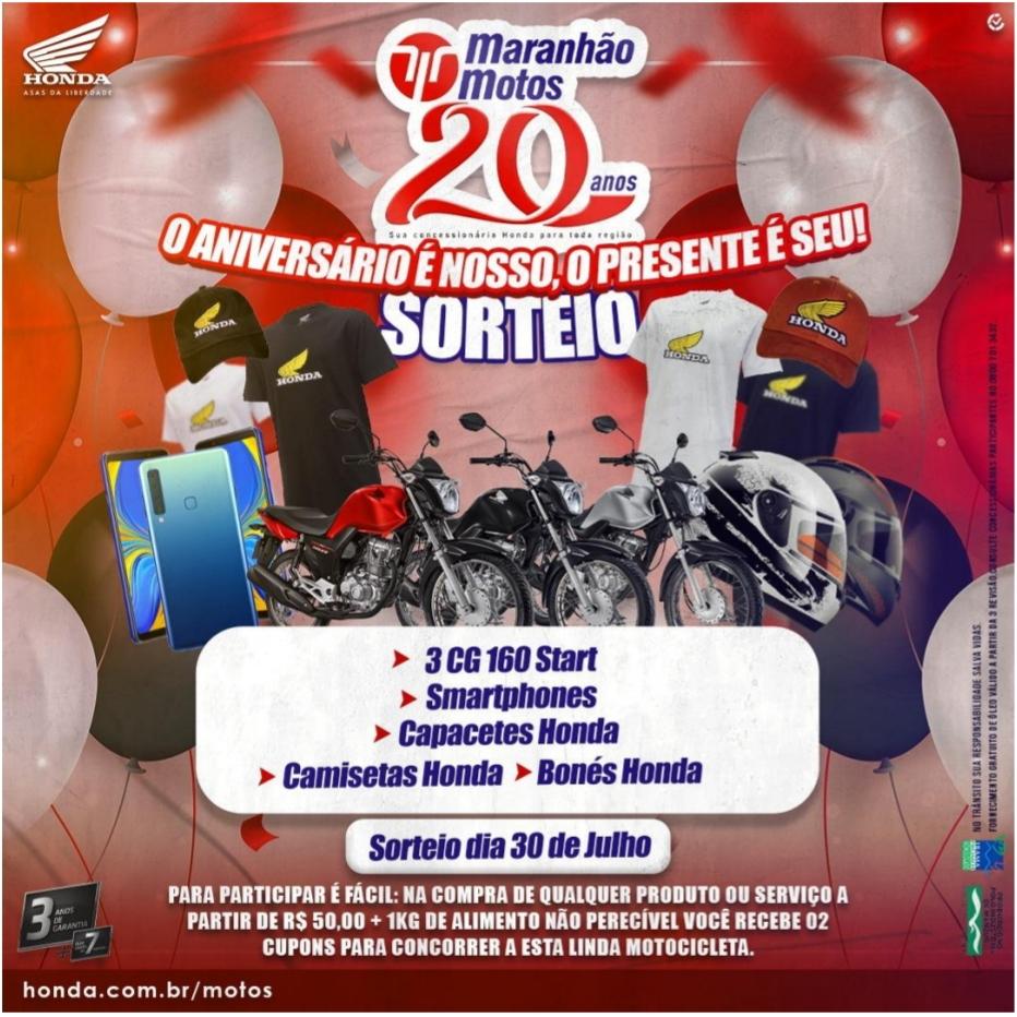  A Maranhão motos completa 20 anos, mas o presente é nosso